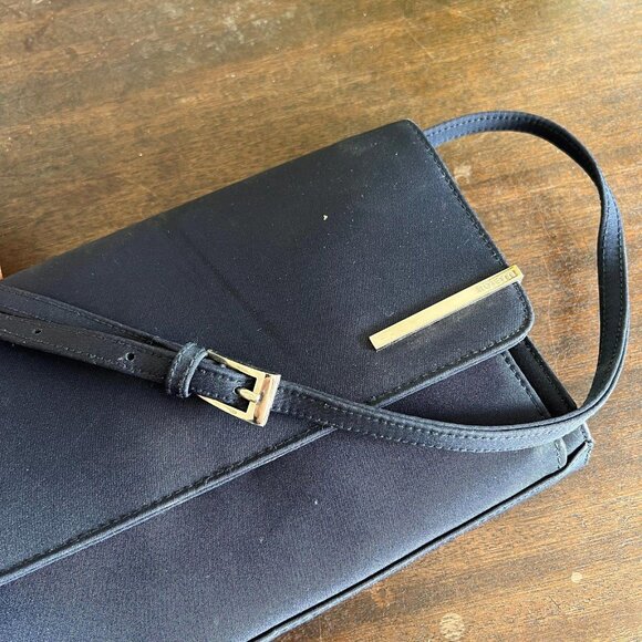 Rosetti Vintage Dark Navy Satin Shoulder Bag - Picture 5 of 10
